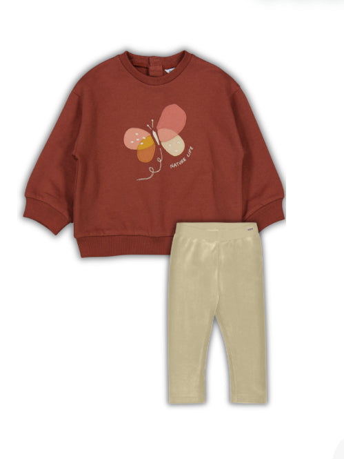 Sudadera 2430 terracota y Leg 727 toffe