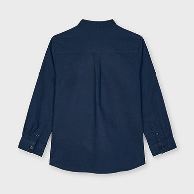Camisa lino mao 3125 marino