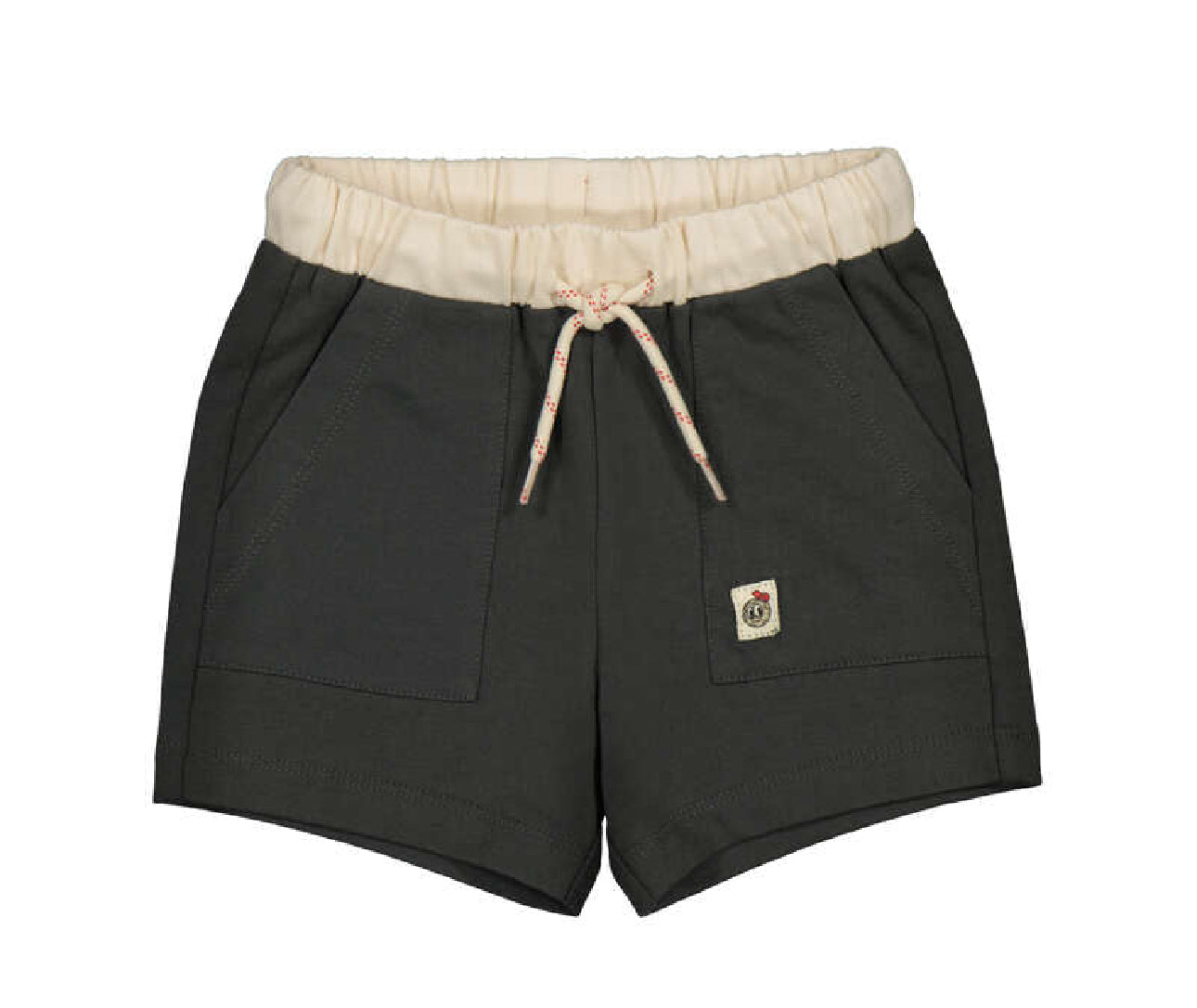 Conj.Camiseta 1007 tomate y short 1218 carbón