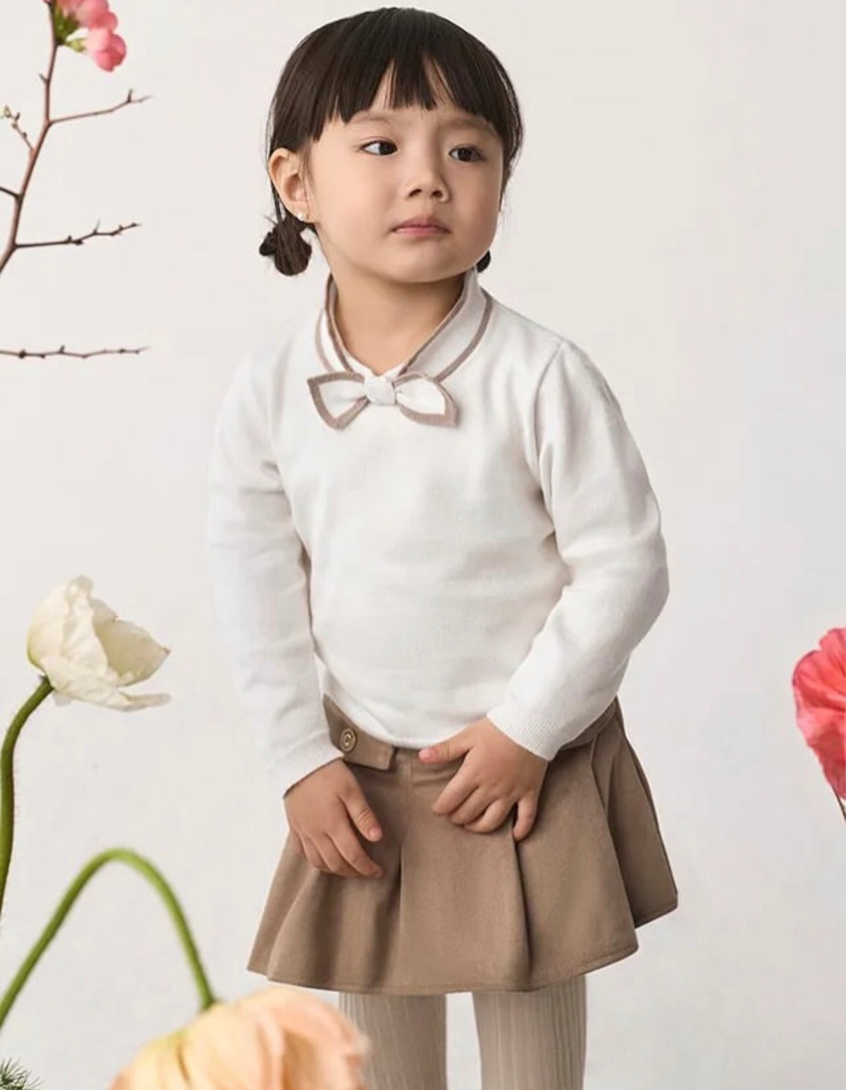 Conj falda antelina 5521 beige