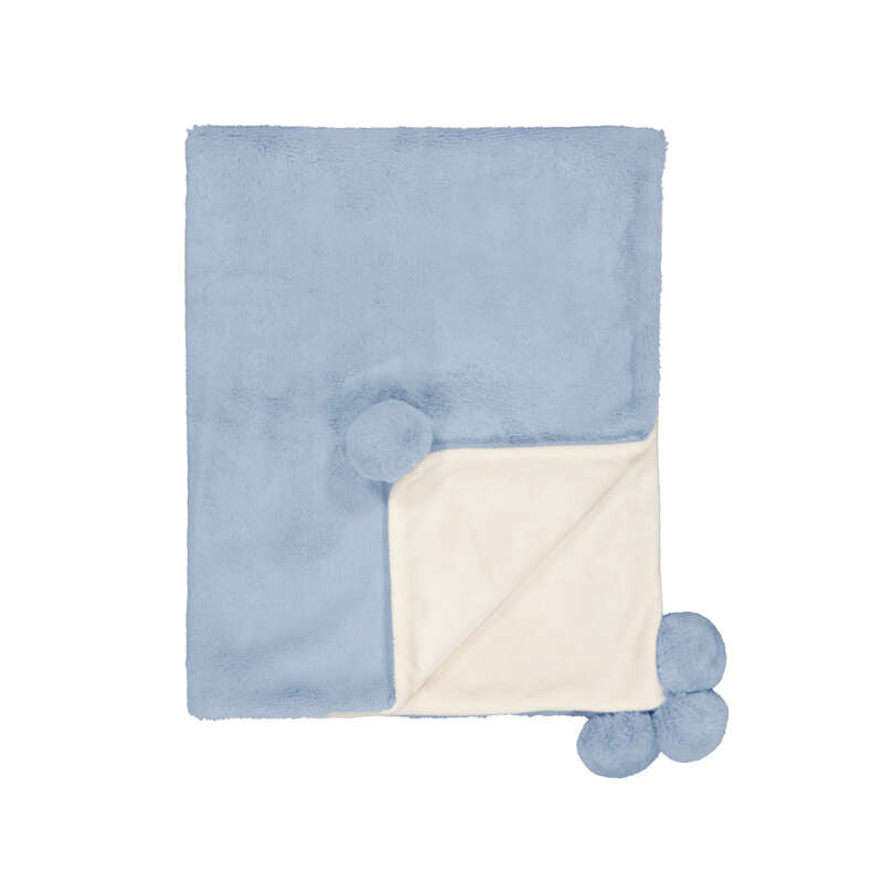 Manta pompon 9143 cielo