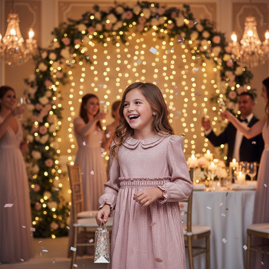 Vestido punto plisado 5530 petalo