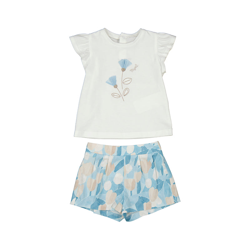 Conj. bermuda estampada 1237 cielo