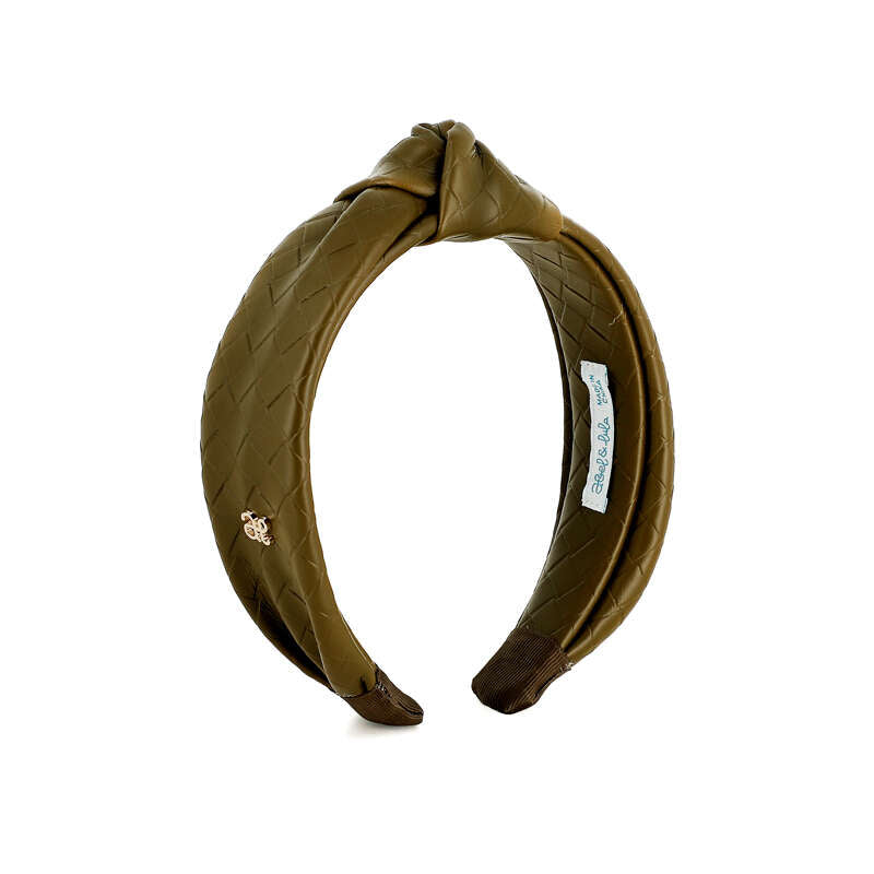 Diadema trenzada 5923 aguacate