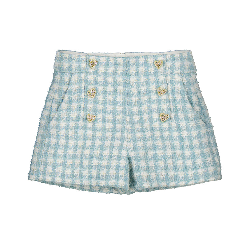 Conj. suéter 5829 agua,camisa 5610 crudo,short 5719 agua