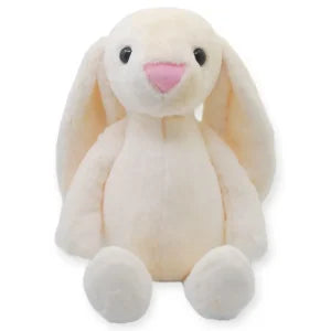 Conejo peluche crema