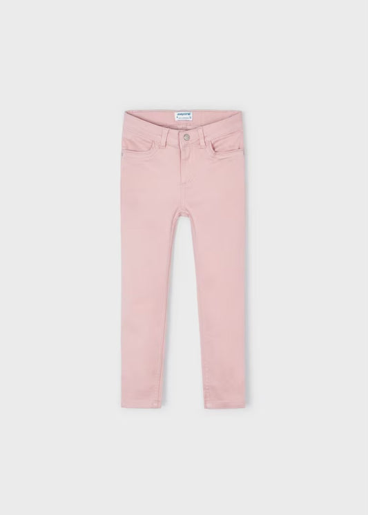 Pantalones 3555 largos satén rubor