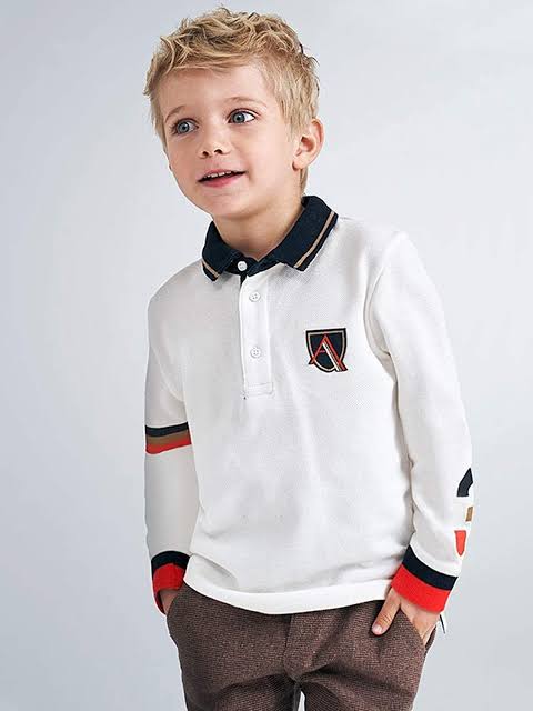 Camiseta tipo polo 4134 nata