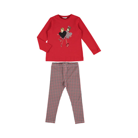 Conj. leggings 4777 rojo