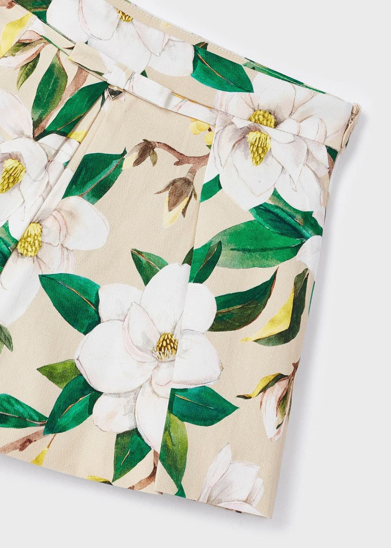 falda pantalón estampado 3906 beige