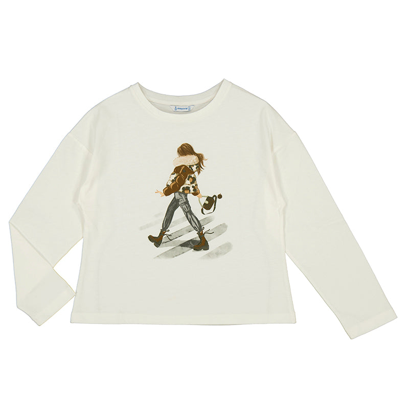 Camiseta manga larga 7018 crd canela