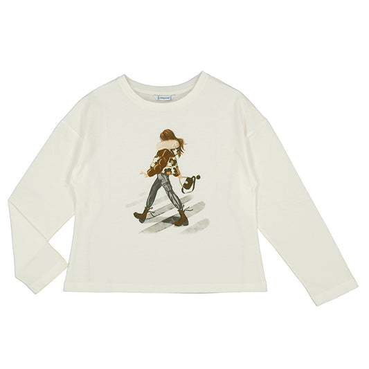 Camiseta manga larga 7018 crd canela