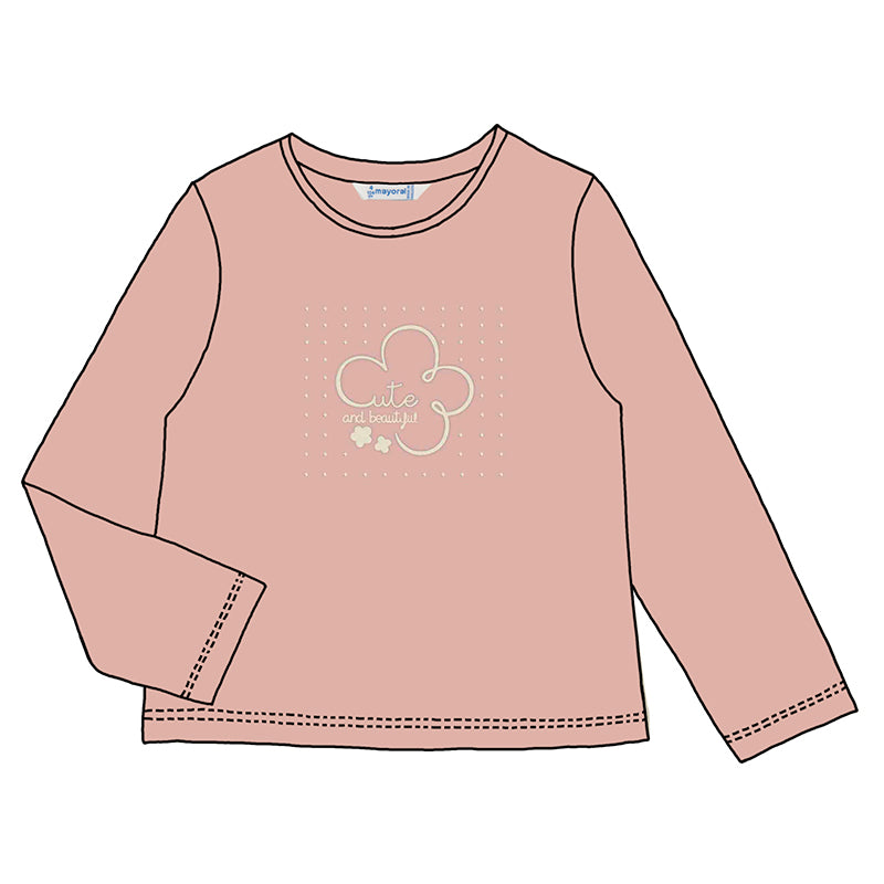 Camiseta manga larga básica 178 rosado