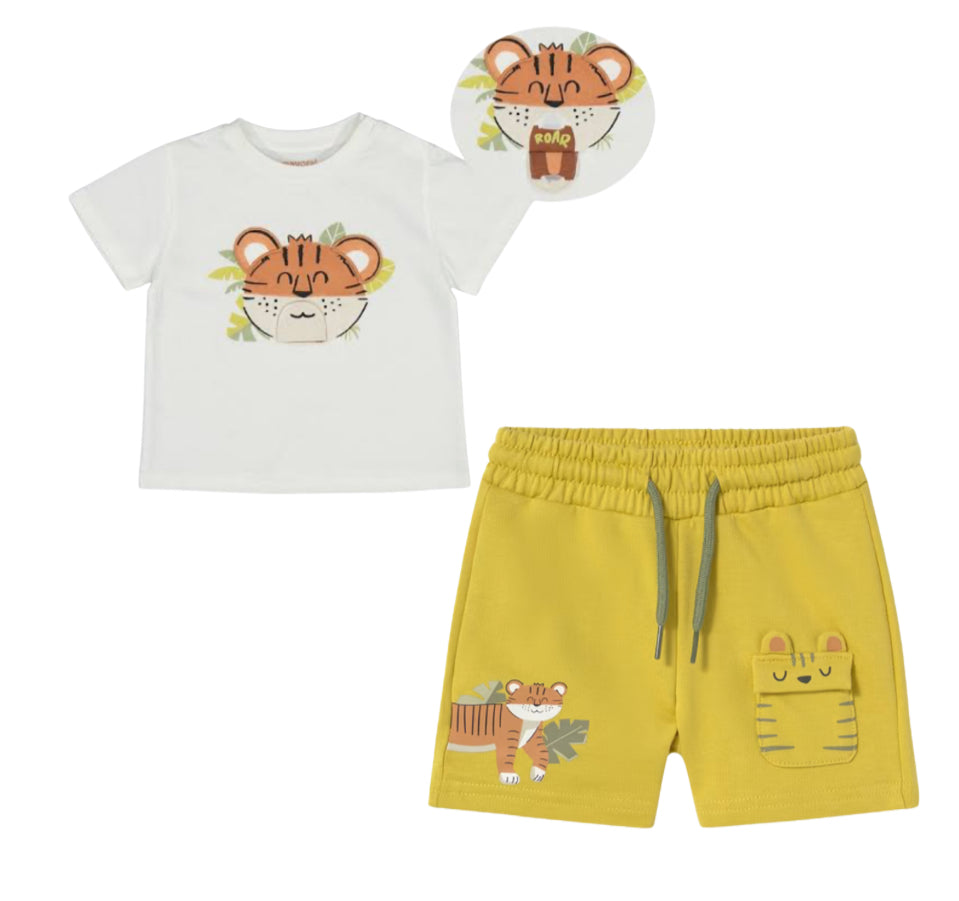 Set Camiseta 1055 nata + short 1242 oro