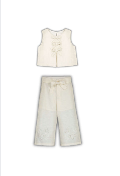 Conj.Top 3024 hueso pantalón 3585 hueso