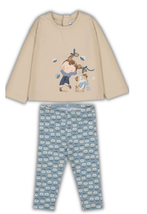 Camiseta m/l   2082 arena y Leg 2737 blue bell