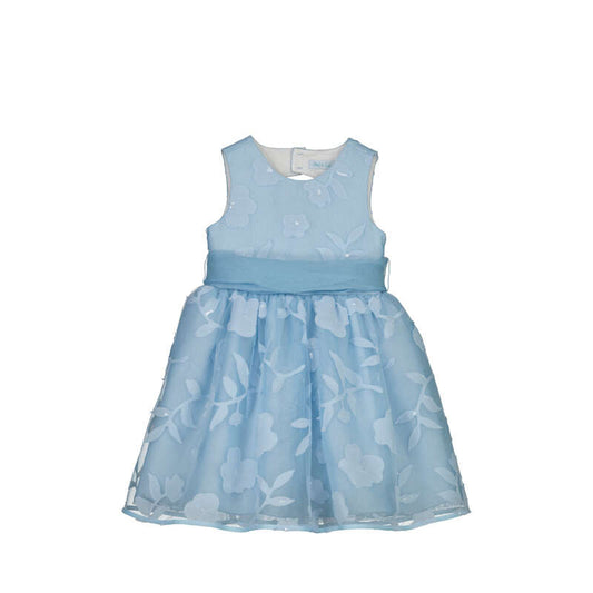 Vestido flores troqueladas 5042