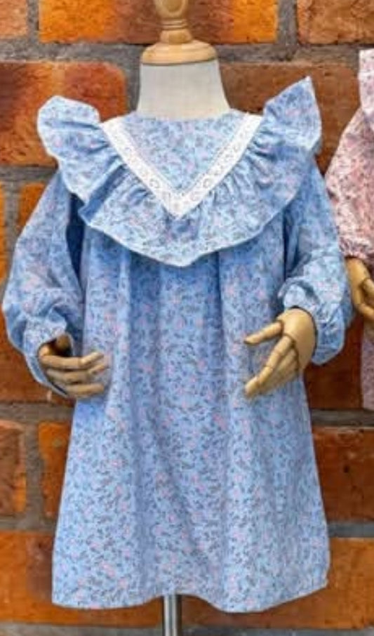 Vestido Triana Tarena azul