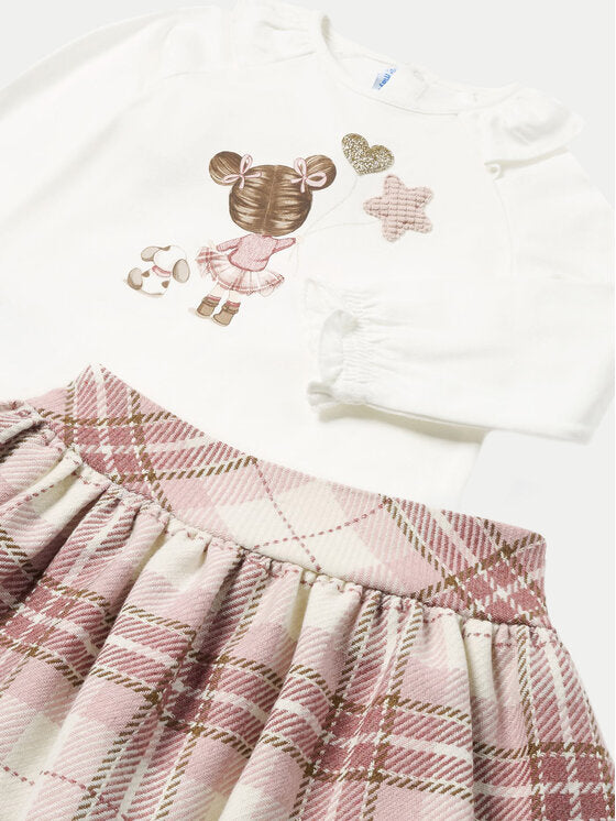 Conj falda y camiseta 2927 rubor