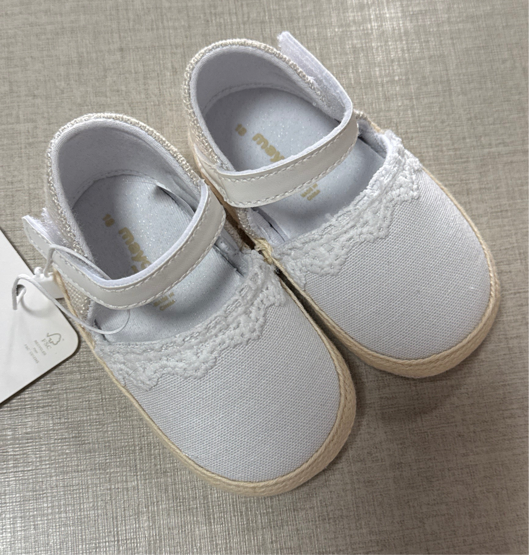 Alpargata bebe 9901 blanco