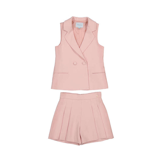 Conj chaleco y bermuda 5287 rosa