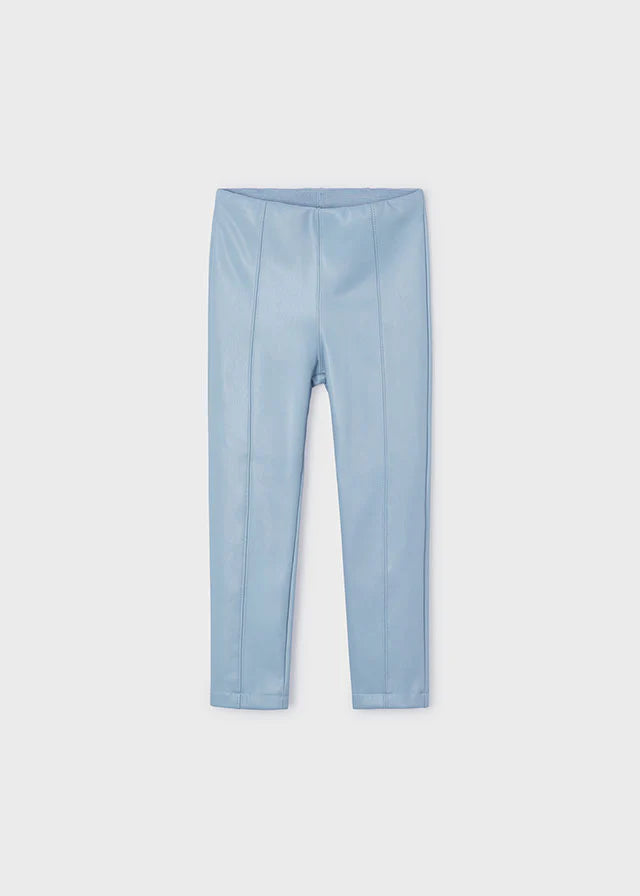 Pantalon tipo piel 4701 celeste