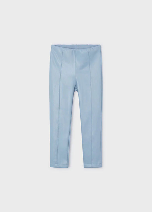 Pantalon tipo piel 4701 celeste