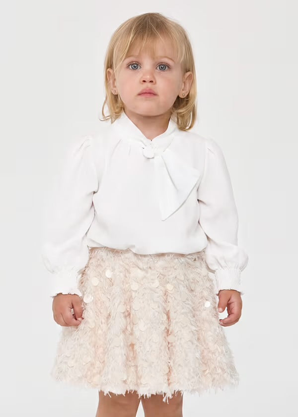 Conj falda plumas 5590