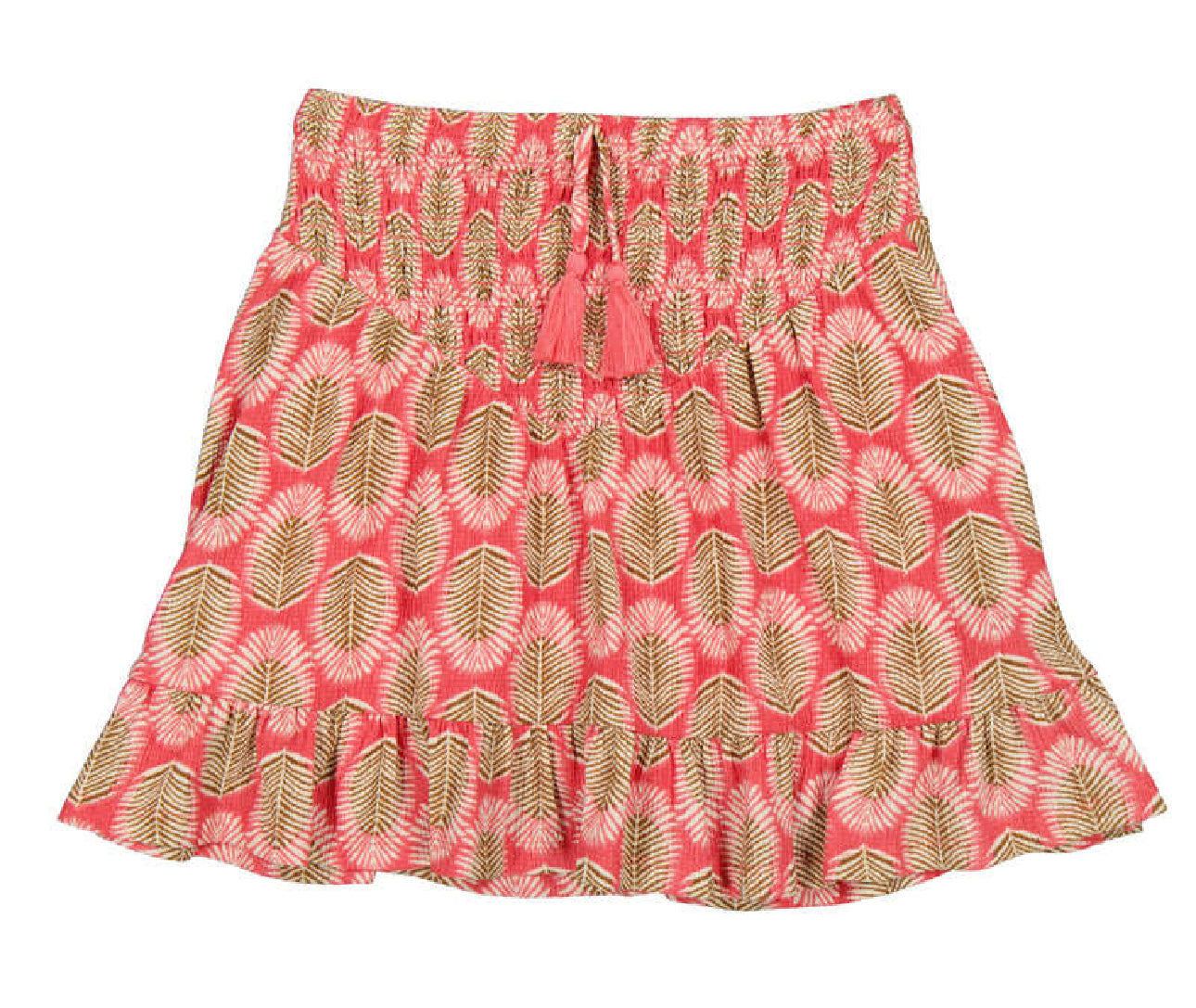 Conj.Camiseta 6005 crudo y falda 6901 coral
