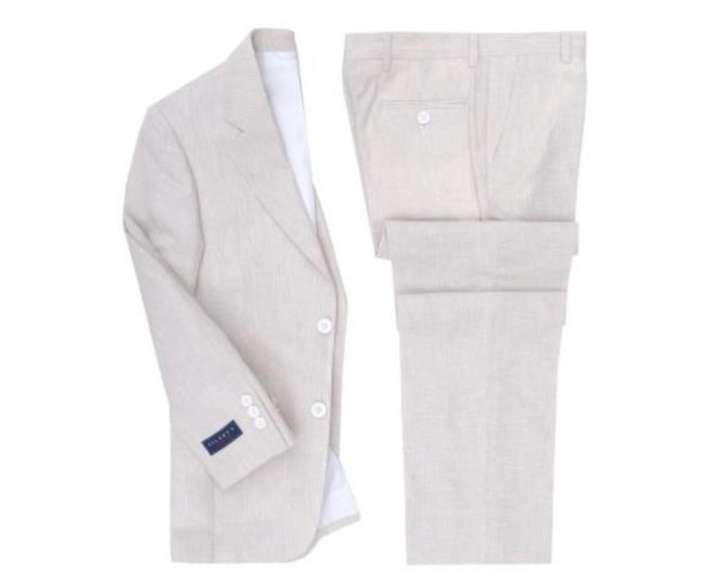Traje zilerys beige lino
