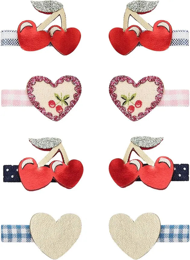 Red cherries mini clips