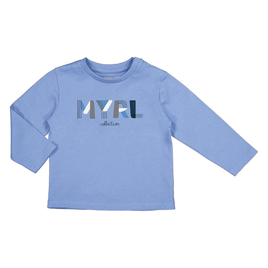 Camiseta manga larga básica 108 celeste
