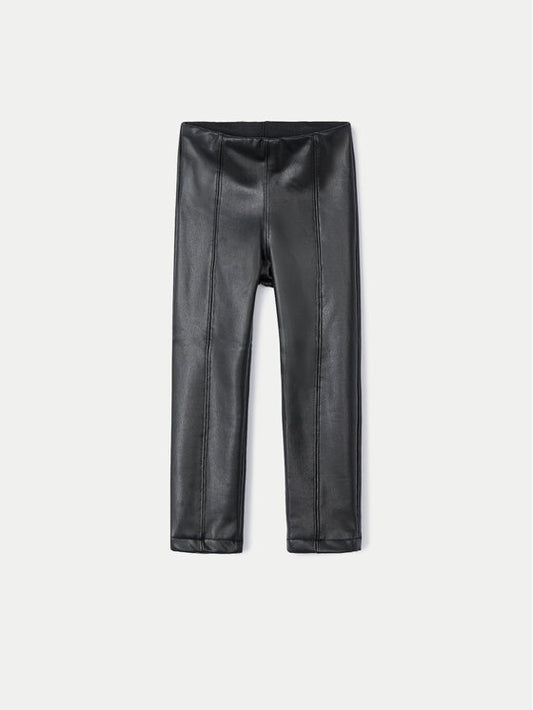 Pantalon tipo piel 4701 negro