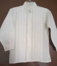 Cargar imagen en el visor de la galería, Guayabera manga larga cuello mao ixchel mod 608
