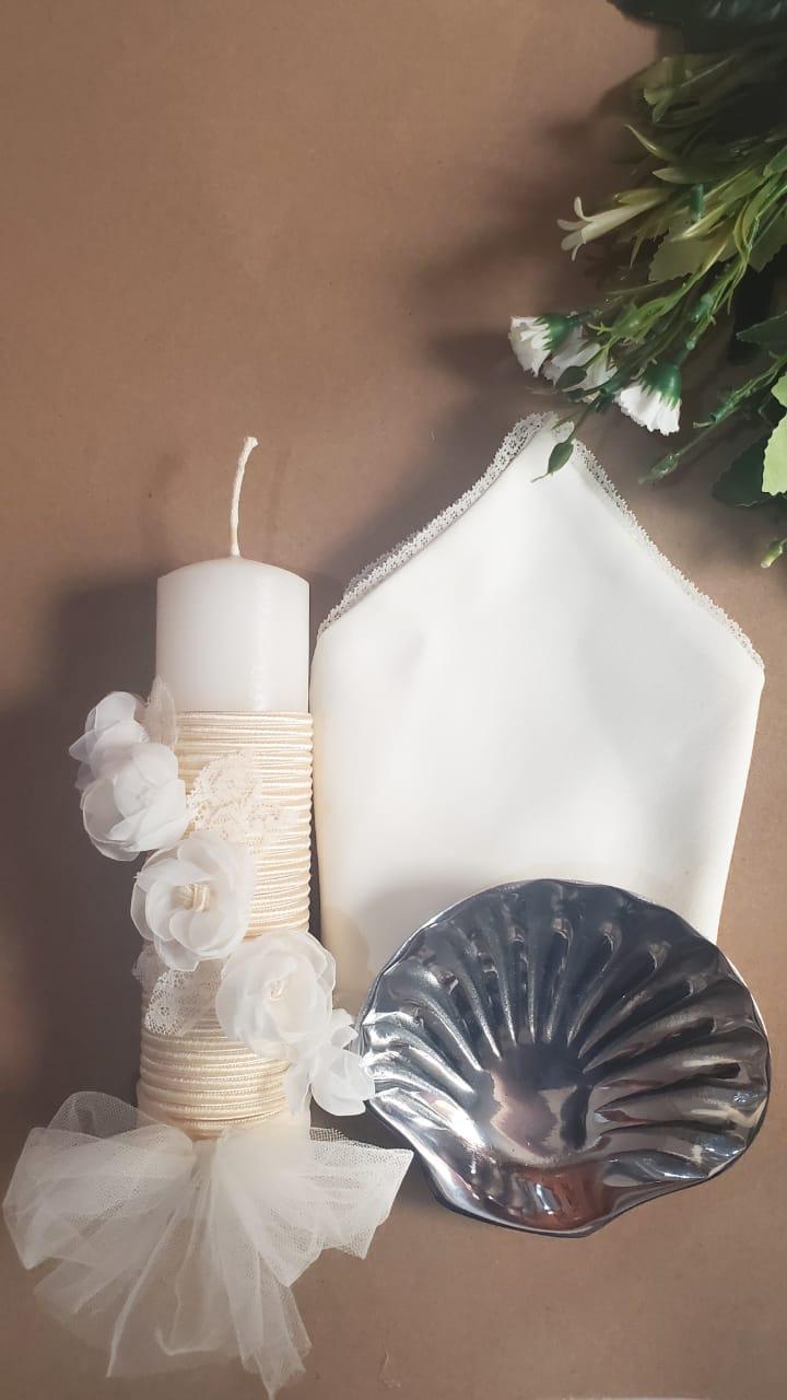 Juego de vela flor