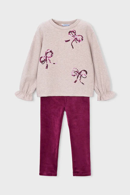 Conj. leggings lazos 4739 framboise