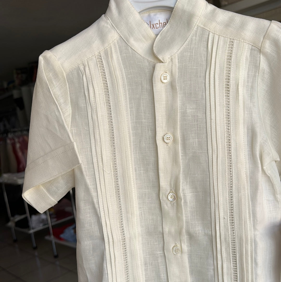 Guayabera presidencial ixchel mao Mod 519 manga corta