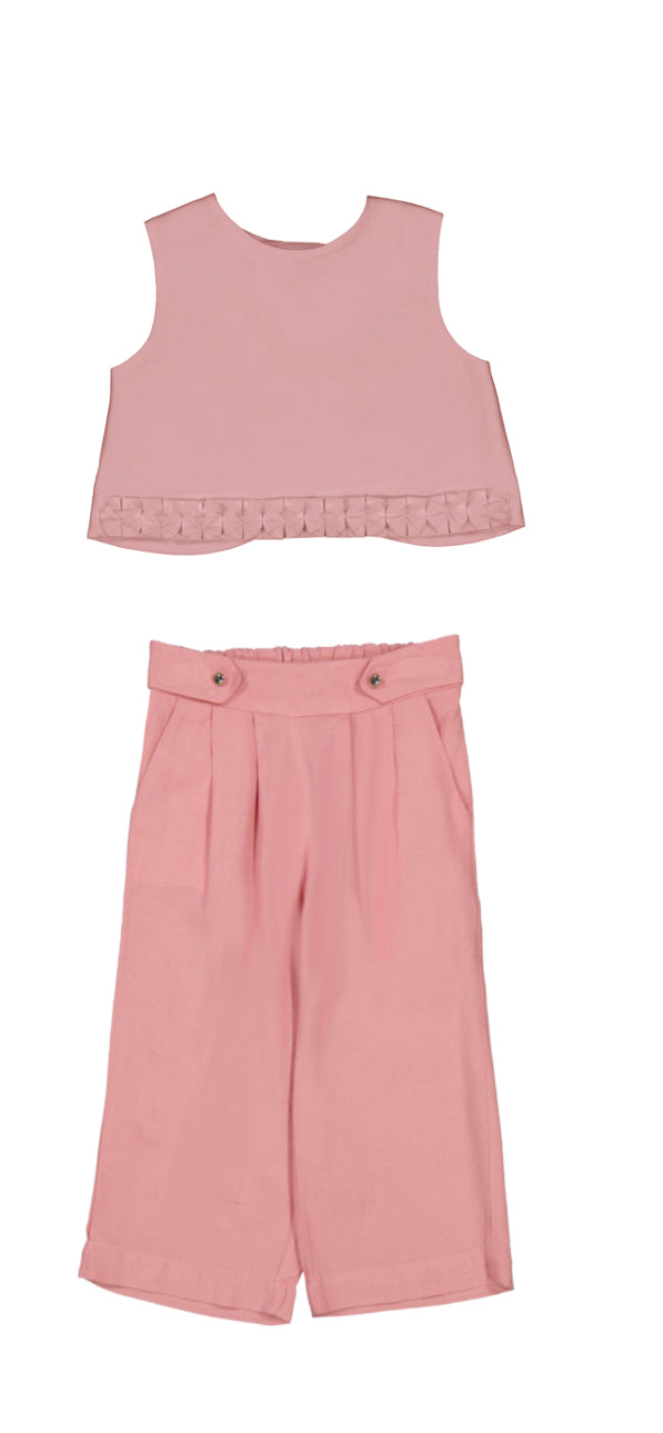 Set Top 3022 rosay pantalon de lino 3551