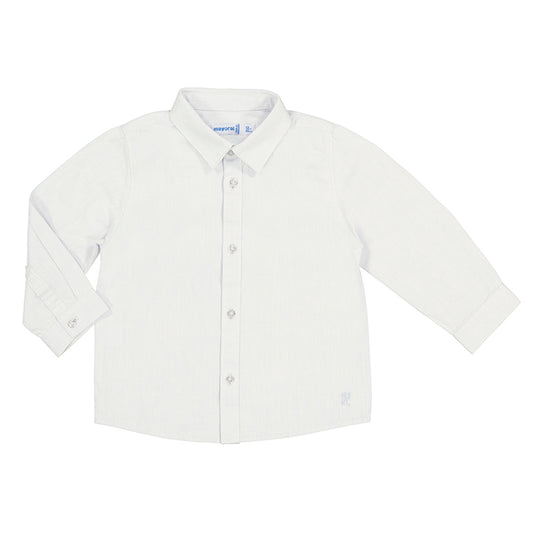Camisa manga larga básica 124 blanco