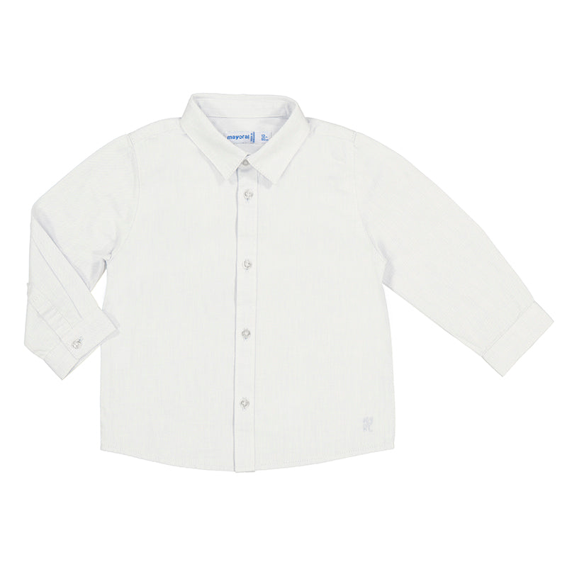 Camisa manga larga básica 124 blanco