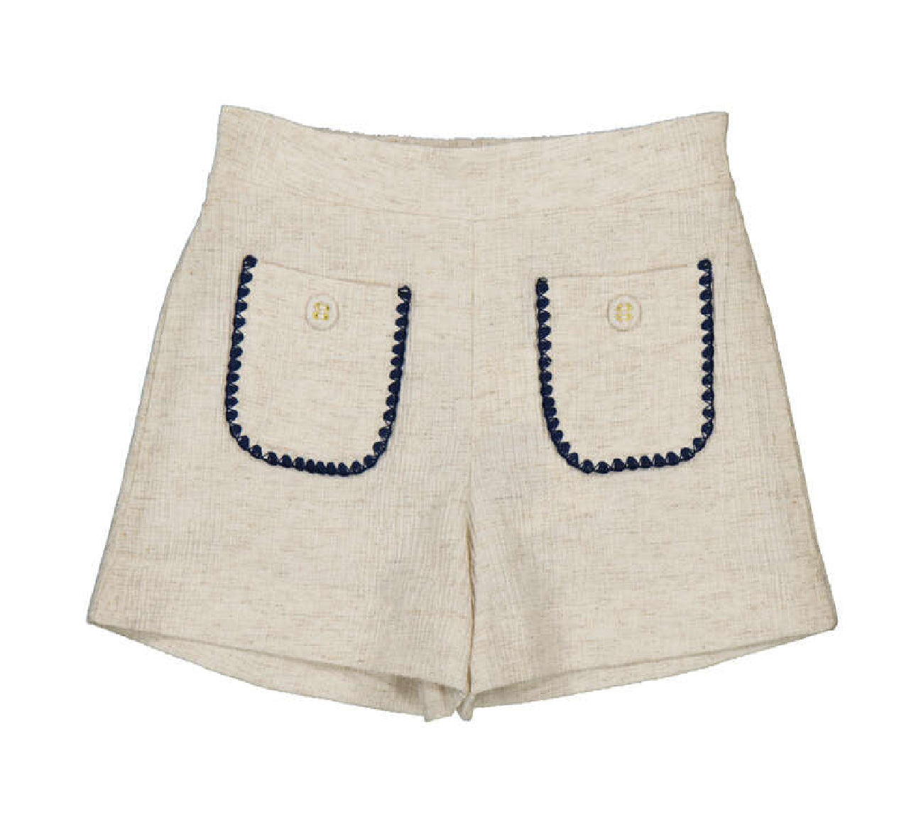 Conj.Camiseta 174 crudo y short 3219 lino