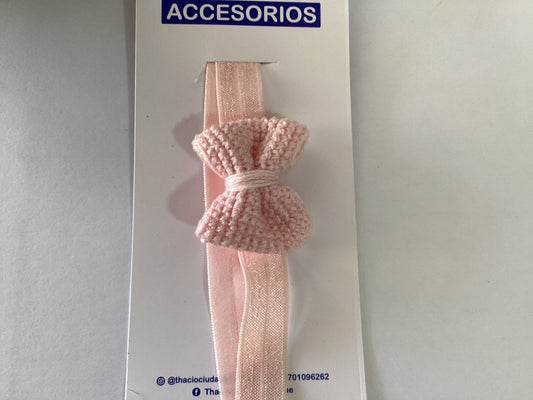 Diadema bebé tejido