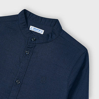 Camisa lino mao 3125 marino