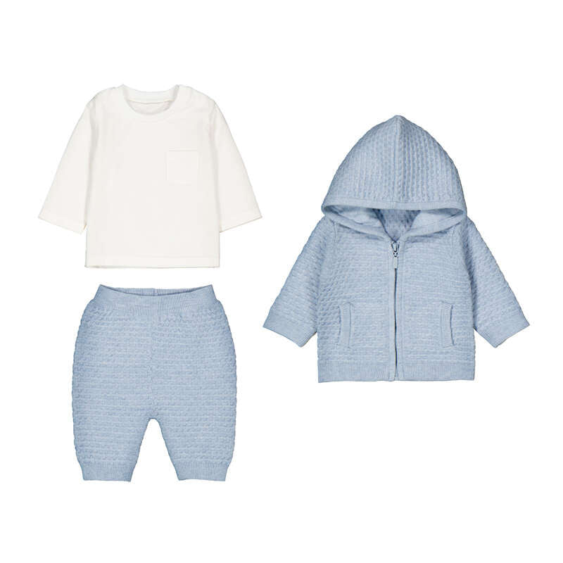 Conj. tricot 3 piezas 2507 cielo