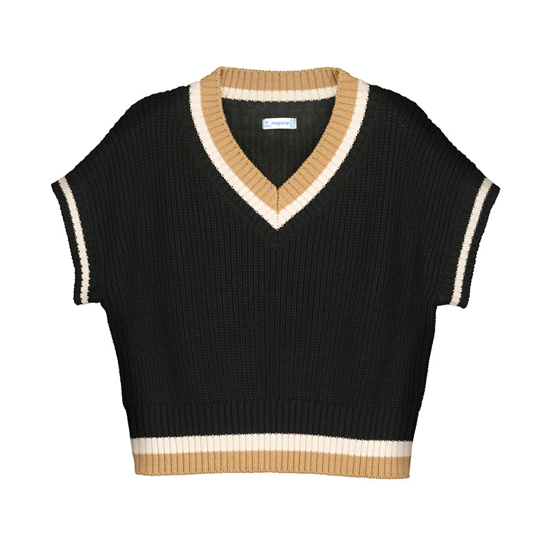 Chaleco tricot 7321 negro