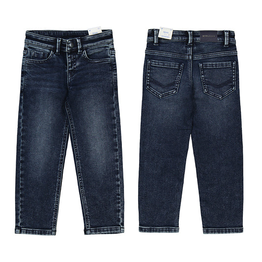 pantalon soft denim 5b 4571 blue back