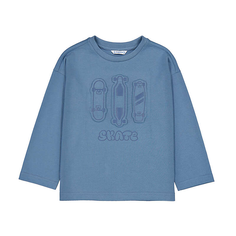 Camiseta m/l embossed tablas 4004 glaciar