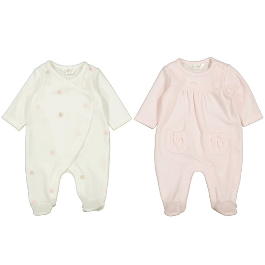 Set 2 peleles tundosado 2706  Rosa baby