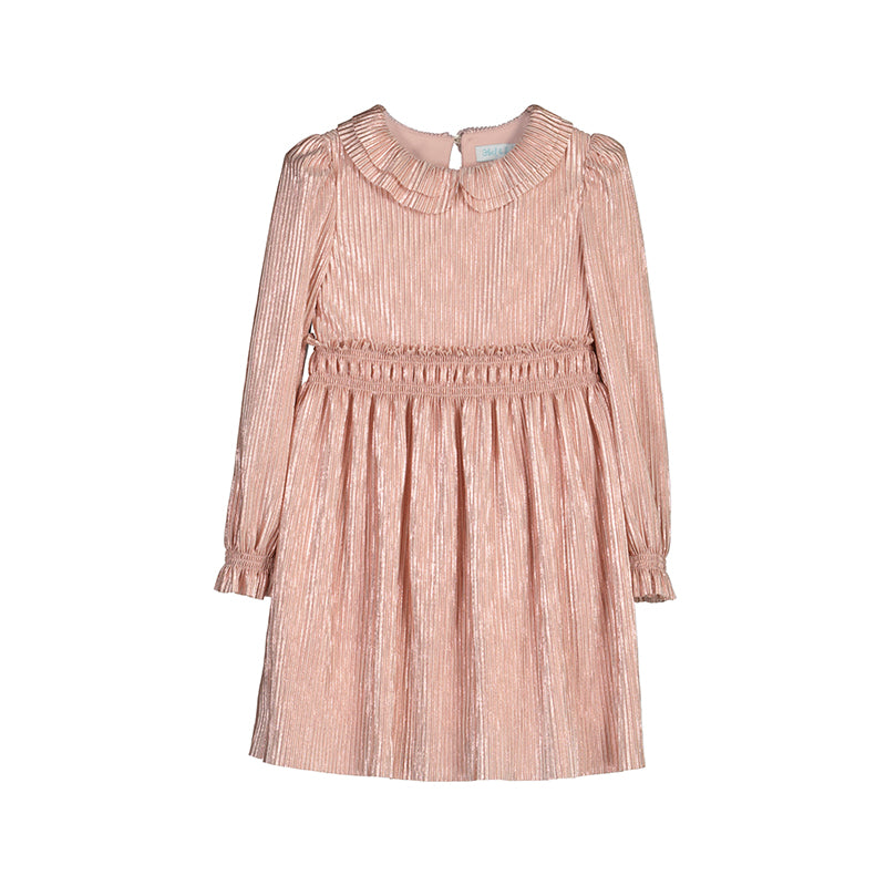 Vestido punto plisado 5530 petalo
