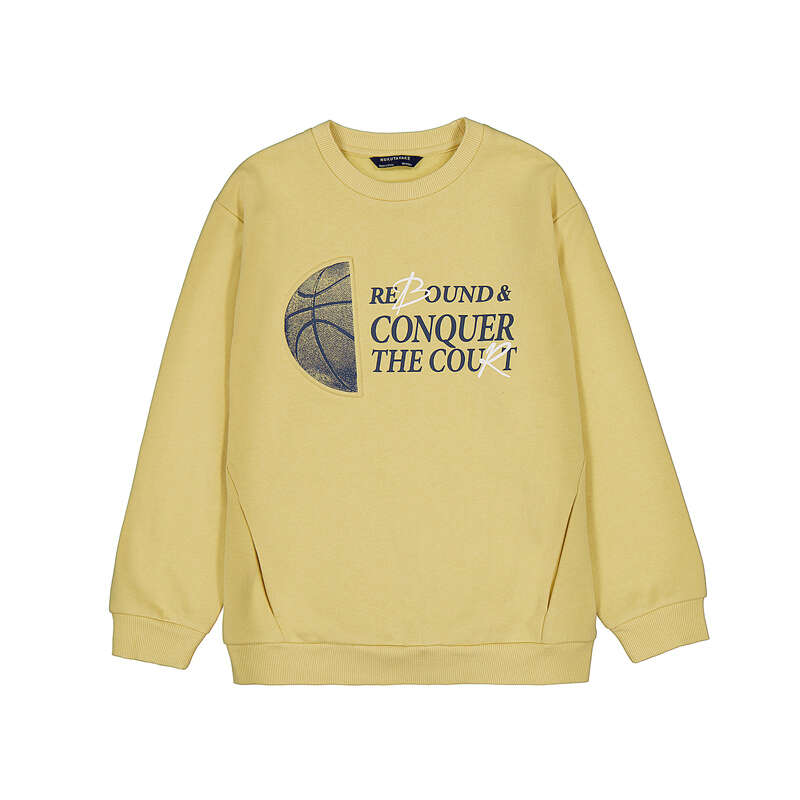 Pullover embossed sin capucha	7410 amarillo